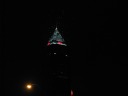 Key Tower, the tallest building in Cleveland.  What are those flecks?

