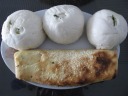The steamed buns (filled with vegetables and/or meat) that Di Yin picked
up from the local steamed bun specialist at the market a block from our
apartment, along with a baked good from a nearby shop.  I'd have steamed
buns for many breakfasts in Shanghai.
