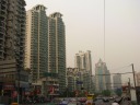 Looking east past many functional apartment buildings on West Tianmu
Road toward Hongkuo / North Shanghai.
