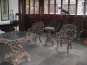 These chairs reminded me of modernista chairs designed by Gaudi in
Barcelona.

