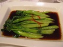A crisp green vegetable (gailan) in a sauce made from tempura sauce and
sesame oil.
