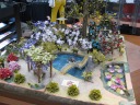 One display in the airport origami museum.
