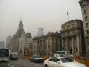 Historical colonial buildings on The Bund (East Zhongshan No. 1 Road).  
The building with the big-ben-like clock face is the Customs House.


