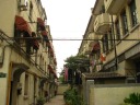One of the small inner courtyards along this alley.  Many lilongs have 
similar small courtyards along them.

