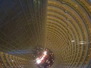 A Hyatt is in the top section of the Jinmao Tower.  This looks down to 
the Hyatt lobby from the top of the tower.  The Hyatt lobby is actually 
the 55th floor of the building.

