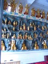 A panoramic movie of the inside of one temple and the many figures 
perched on the mountains on the walls.
