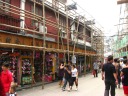 One of the innumerable streets in the bazaar surrounding the garden.
