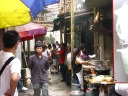 On Wangyima Alley, where locals buy their food.

