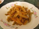 Salty pickled bamboo shoots - good.
