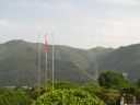 Mountains surrounding the mausoleum.

