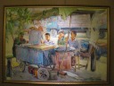 I like this impressionist painting I found in the art gallery in the 
basement of our hotel.
