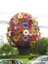A giant artificial flower-tree at the intersection of Yan'an Road and 
Gubei Road.  (I happened to walk past it.)

