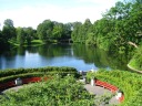 Another view from the bridge.  Also excellent.  This one looks down a small plaza with many statues of babies.

