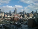 The view of Midtown's skyline as seen from my desk in my company's office
in Chelsea / the meatpacking district.  Because my company fully occupies 
a couple of floors in the building, we had good views in every direction.  
I, however, liked the this view the best, a good thing because the only 
free desks in the office were on this side of the building. 
Taken on October 30, 2009.
