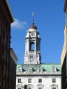 The steeple of Portland's city hall.


