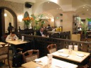 The atmosphere in Charmant, a Taiwanese restaurant, feels very western.  
There were many white people dining there.

