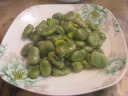 We also tried the day's special: can2 dou4.  These were also good; we 
decided to try cooking them at home.  The word translates into broad bean 
or fava bean, but these were bigger than any fava beans I've seen before.

