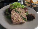 Our "terrine de campagne".  Basically a pate made usually from pork and 
chicken livers and more, and shaped into a loaf.  We liked it, as well as 
the onion relish and the lightly dressed salad.  We ate it atop freshly 
toasted French bread and sliced rye bread.

