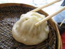 An movie showing (if you look carefully) the liquid sloshing around inside
a dumpling as I jiggled it.
