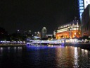 A panoramic movie of Boat Quay, ending with a view of its many restaurant 
along the river.  I like how Singapore lights its bridges.
