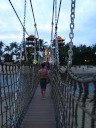 A fun suspension bridge on Sentosa.

