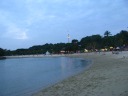Palawan Beach, on which we went wading.

