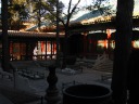 One of the most compact courtyards I saw in the City.  Also, one of the 
few with trees.

