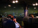 A movie of an urban skyline visible from one bridge.

