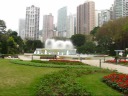 A panoramic movie of the zoo's central fountain. 
