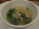 "Sour soup with lemongrass flavors."  Fragrant & herby.  Definitely good.

