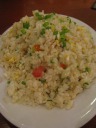 "Cambodian fried rice."  This fried rice was really difference from most 
other rice dishes.  First, the rice was short grain.  Second, the rice 
just tasted different.  We liked it.  It had no grease, not even any that 
appeared as it cooled.

