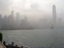 A panoramic movie that initially looks west at the Central's district's 
skyline (along on Hong Kong Island) then looks across the harbour at 
Kowloon's skyline.  For reference, the first tall building is the 
International Financial Centre 2 (in Central) and the second is the 
International Commerce Centre (in Kowloon).
