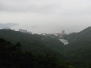 Looking at the south-west side of the island, at Pok Fu Lam and its
reservoir.
