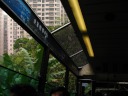 Another attempt, this one on the way down, at capturing the steepness of 
the funicular train.
