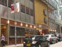 The front of Yung Kee Restaurant, my lunch destination.  It's a large 
(multiple levels), packed, bustling space.
