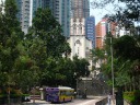 Hop Yat Church, next to Caine Road Garden park/playground (on the left).

