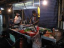 One stand we ate at.  Note the Obama shirt.

