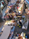 Looking at the food festival from the second floor of Silom Complex.  I took this picture two days later, on March 17th, when we re-visited 
the festival.
