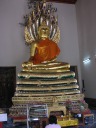 A Buddha inside a temple.  (Obviously, this is not the most important
temple in the complex.)
