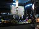 One of the blended fruit juice stands.
