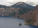 Looking north-east toward Mount Scott, the highest peak in the park.  
The following day we contemplated climbing it but decided not to.  Below 
is the Phantom Ship.
