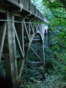 I like the texture of the wood arches and trusses supporting this bridge 
on the Historic Columbia River Highway.  Excellent.
