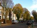 Brondesbury Road, a parallel street to ours, about a block from our 
apartment.  I took this picture on November 10, 2010.
