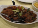 Lamb jalfrezy (not a dish native to Kerala): "lamb with chilli, ginger, 
capsicum, and herbs."  Good.  Slightly spicy, with a complex blend of 
spices.

