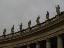 A sample of the large numbers of saints surrounding the Piazza San 
Pietro (Saint Peter's Square).
