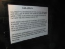 The information label attached to the arcade game Galaxian.  (Yes, there 
are some arcade games in the museum, as representatives of what the 
mechanical games evolved into.) The version of Galaxian that I 
played growing up on my Atari in the 1980s was one of my favorite games.
