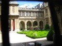 The courtyard of the Hotel Carnavalet, yet another sixteenth-century 
mansion that was revised, as was typical, a century or two later.  The 
building now housed the major Paris history museum.

