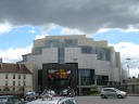 The modern Opera National de Paris Bastille has a design meant to 
contrast with the opulent opera building downtown.
