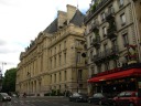 This hulk of a building is the Sorbonne, established about the same time 
as Oxford and Cambridge.
