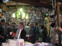 Inside: a huge number of books.
